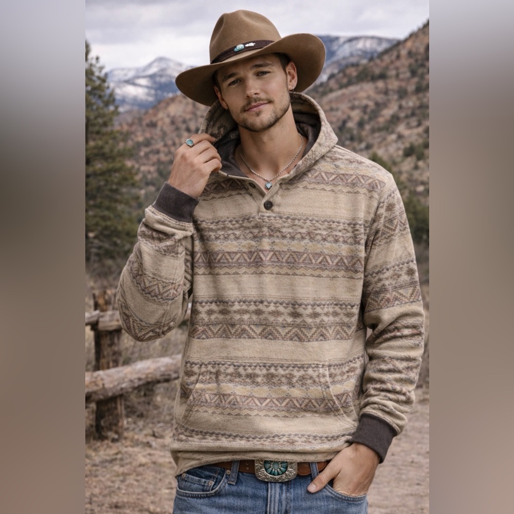 Social Republic Aztec print size medium cowboy western southern boho indie